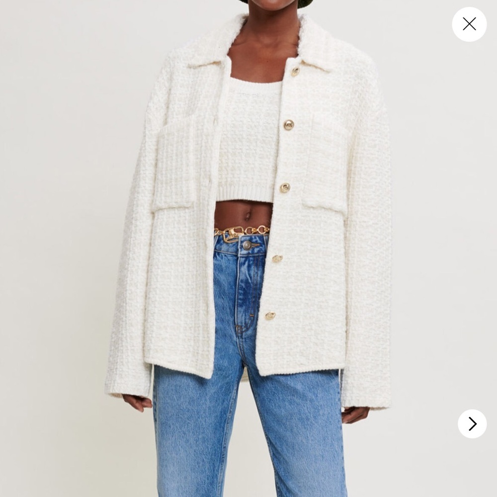 Maje Tops Maje Tweed overshirt
